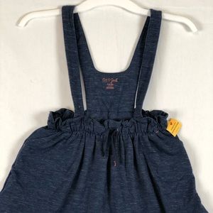 Girls blue overall dress